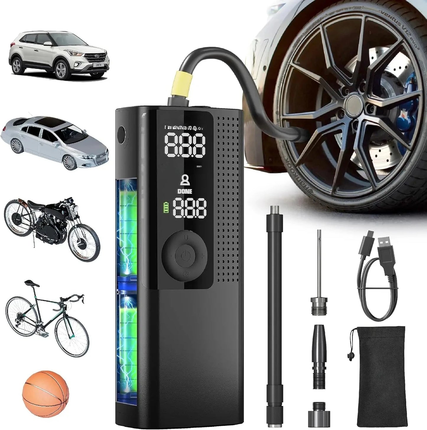 Smart Cordless Tire Safety Inflator